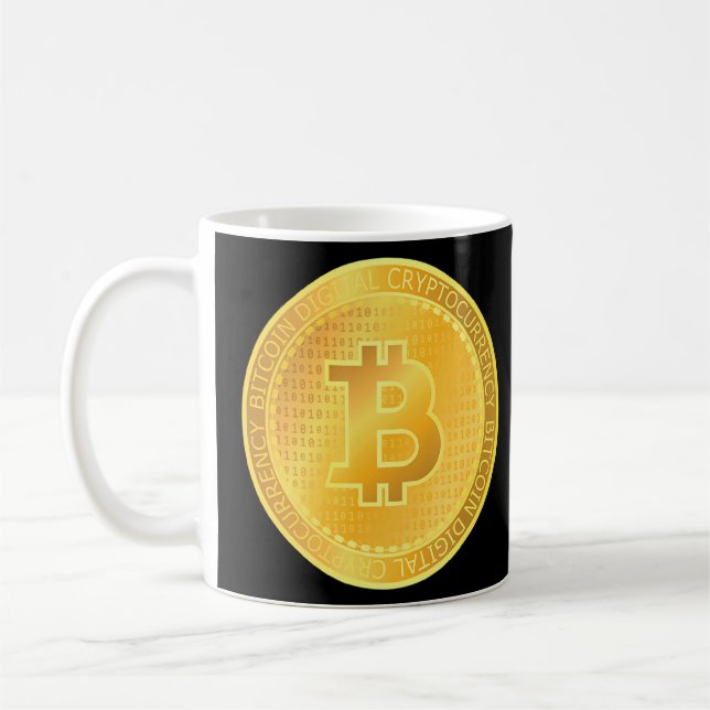 Bitcoin Cryptocurrency Trader Crypto Blockchain Bt Kaffemugg (Vänster)