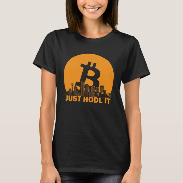 Bitcoin Dallas Skyline  Dallas Bitcoin Maximalist T Shirt (Framsida)