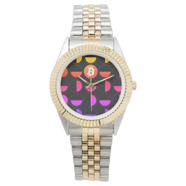 Bitcoin Designer Armbandsur (Framsida)