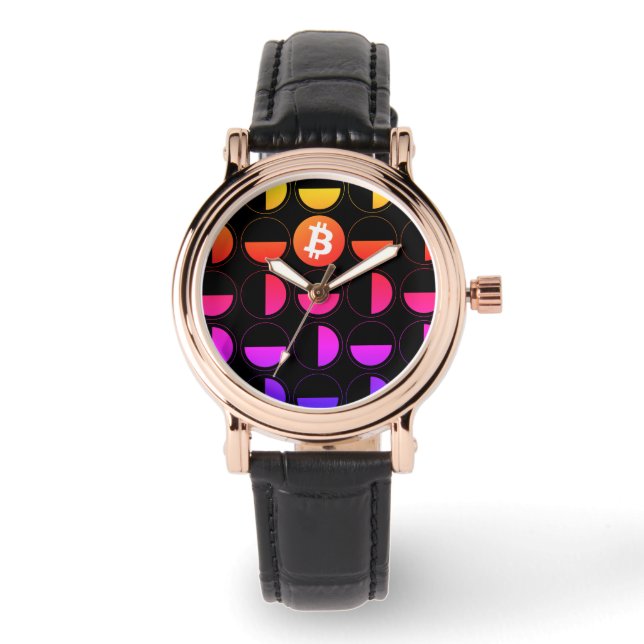 Bitcoin Designer Armbandsur (Framsida)