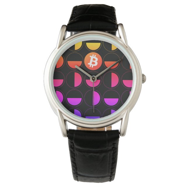 Bitcoin Designer Armbandsur (Framsida)