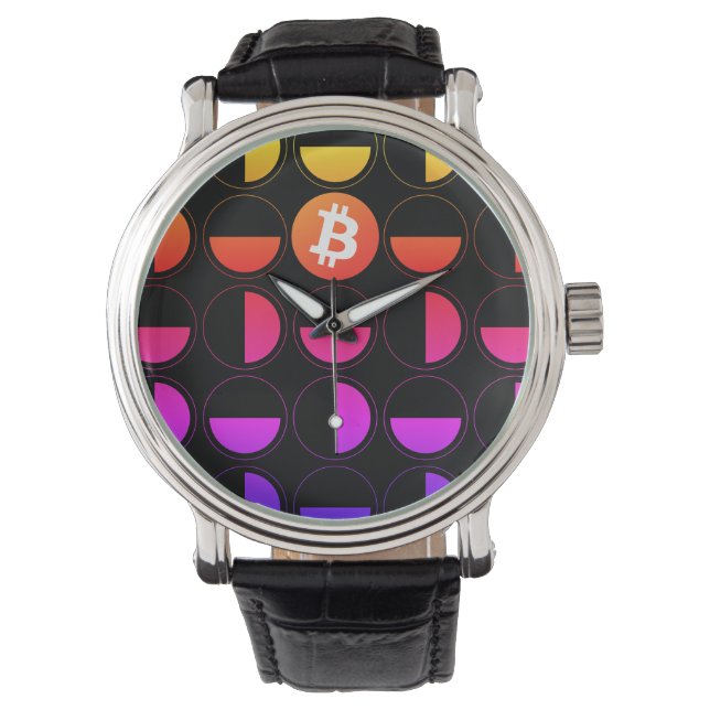 Bitcoin Designer Armbandsur (Framsida)
