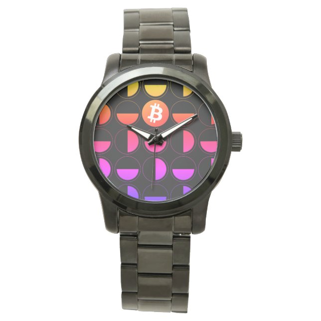 Bitcoin Designer Armbandsur (Framsida)