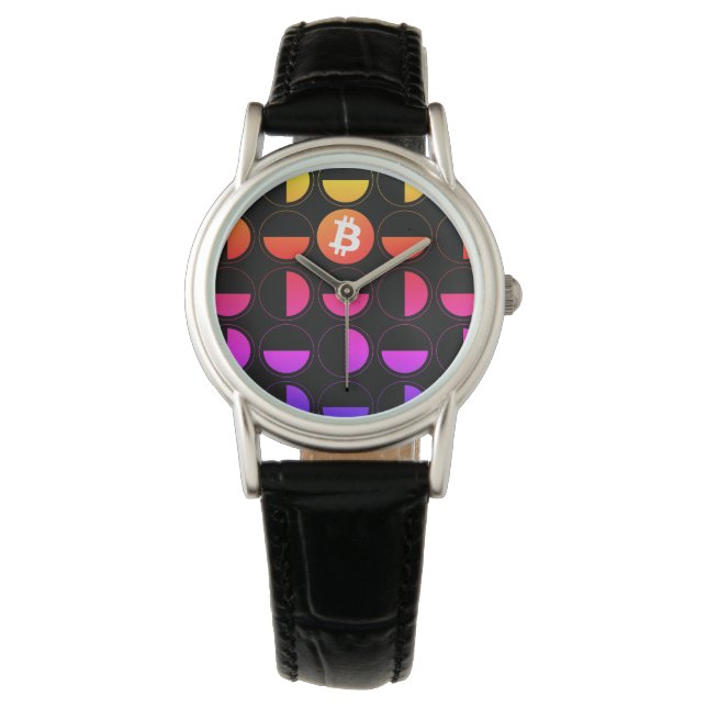Bitcoin Designer Armbandsur (Framsida)