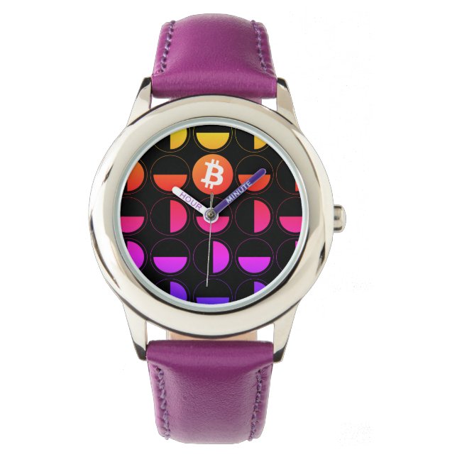 Bitcoin Designer Armbandsur (Framsida)