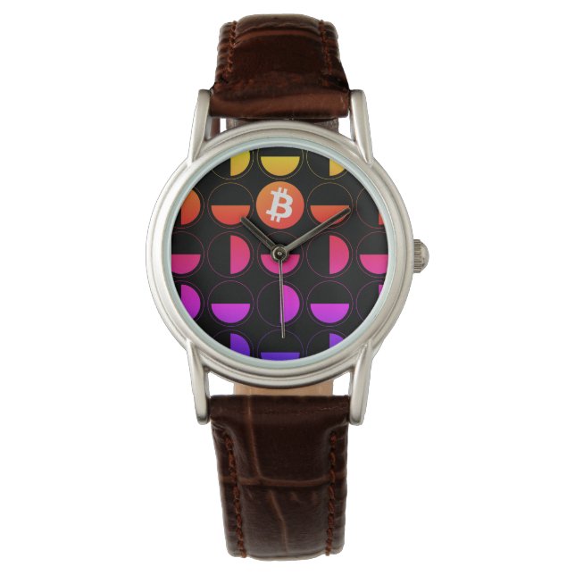 Bitcoin Designer Armbandsur (Framsida)