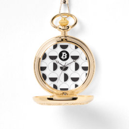 Bitcoin Designer Black & White Armbandsur