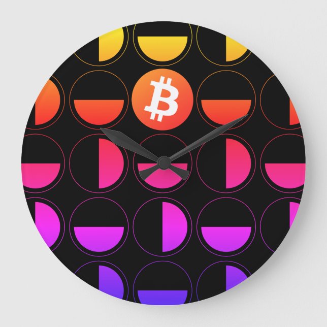 Bitcoin Designer Stor Klocka (Framsida)