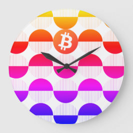 Bitcoin Designer Stor Klocka
