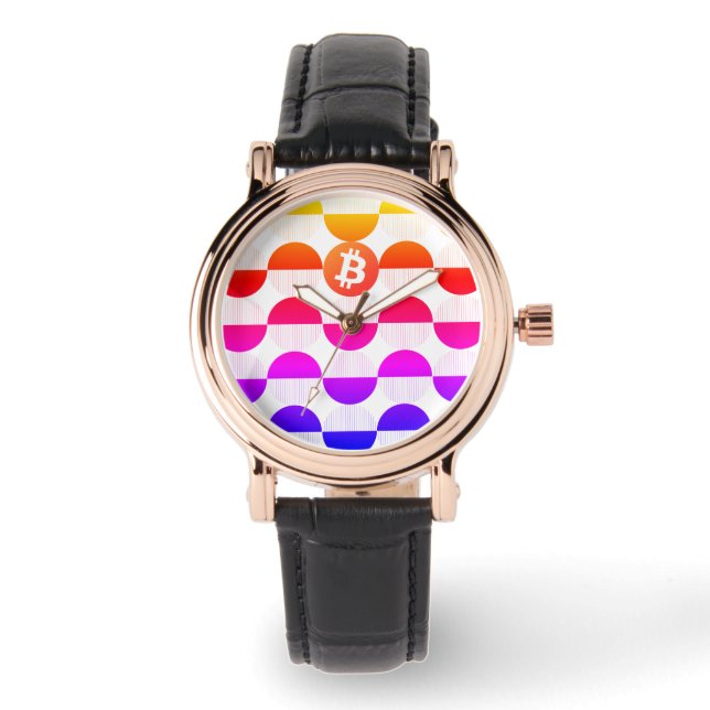 Bitcoin Designer Watch Armbandsur (Framsida)