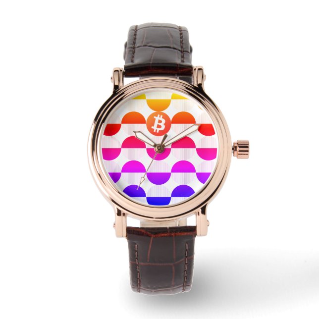 Bitcoin Designer Watch Armbandsur (Framsida)