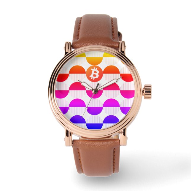 Bitcoin Designer Watch Armbandsur (Framsida)