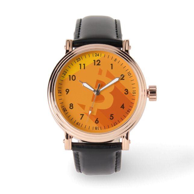 Bitcoin Designer Watch Armbandsur (Framsida)