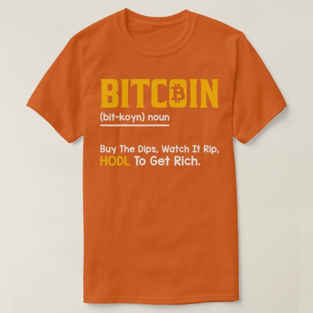 Bitcoin Dictionary Bitcoin Funny BTC Crypto Gift T Shirt (Design framsida)
