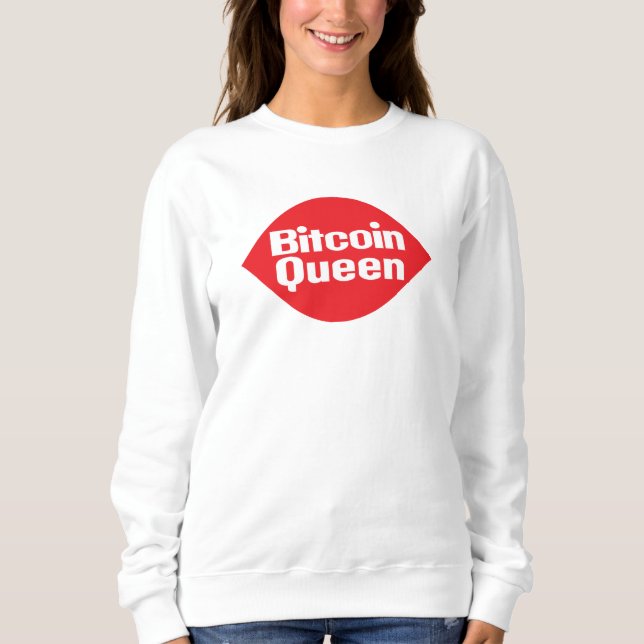 Bitcoin Drottning Parodi Bild T-Shirt (Framsida)