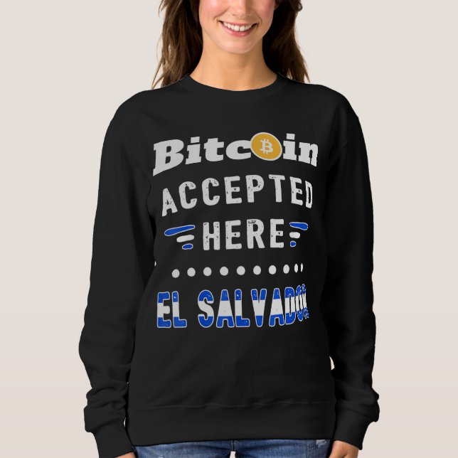 Bitcoin El Salvador Kryptovaluta Krypto Btc Lega T Shirt (Framsida)