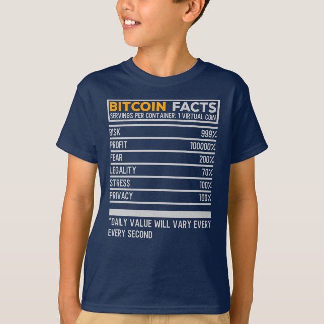 Bitcoin Fact Lakan T Shirt (Framsida)