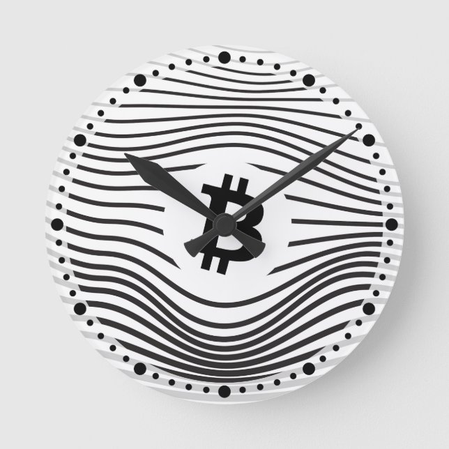 Bitcoin Force (White) Case-Mate iPhone Case Rund Klocka (Framsida)