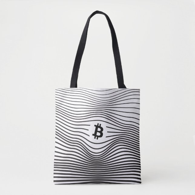 Bitcoin Force (White)  Tygkasse (Framsida)