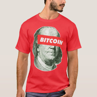 Bitcoin Franklyn Dollar Bill 2 T Shirt