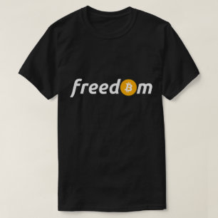 Bitcoin Frihet Crypto Investerare Minimalistisk De T Shirt