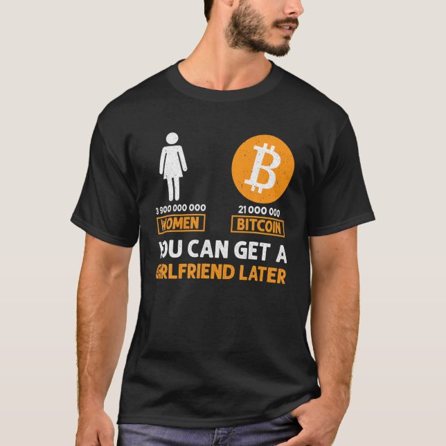 Bitcoin Funny BTC Crypto Sarcastic Trading T Shirt (Framsida)