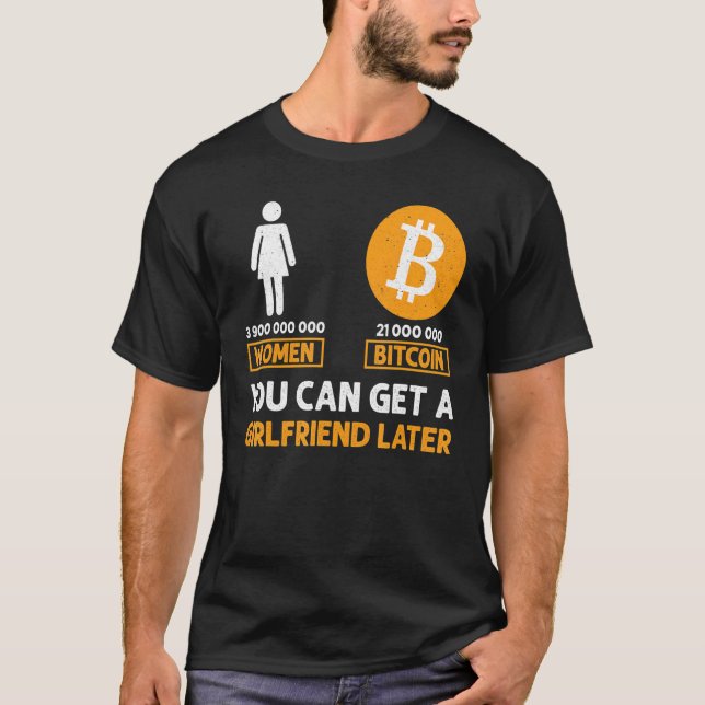 Bitcoin Funny Btc Crypto Sarcastic Trading T Shirt (Framsida)