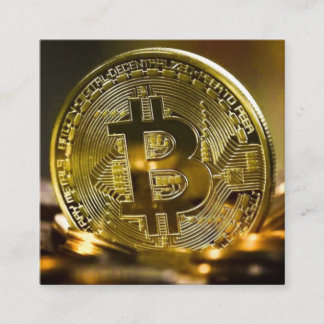 bitcoin fyrkantigt visitkort