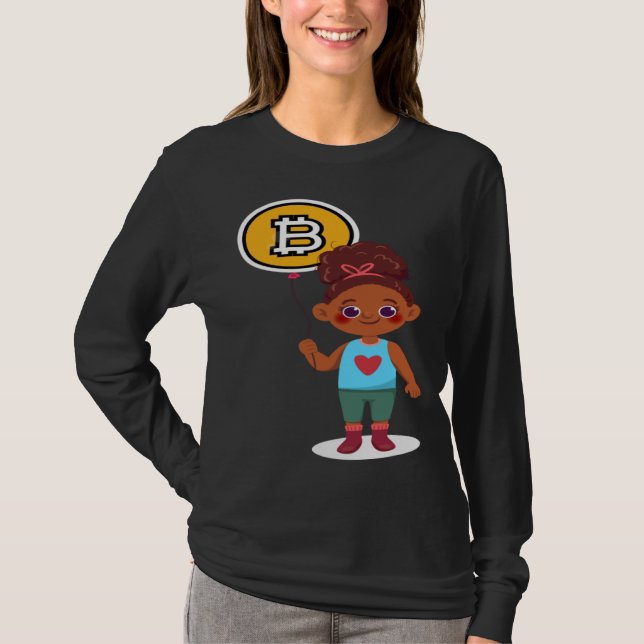 Bitcoin Girl Choice Of Investment Bitcoin Cryptocu T Shirt (Framsida)