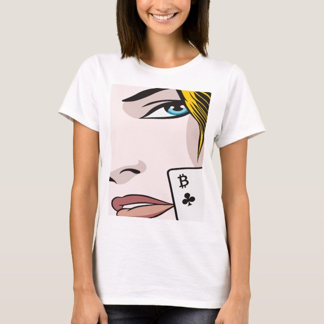 Bitcoin Girl T Shirt (Framsida)
