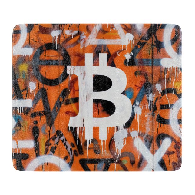 "Bitcoin Graffiti" (stil #2) Gatukonst (Framsidan)