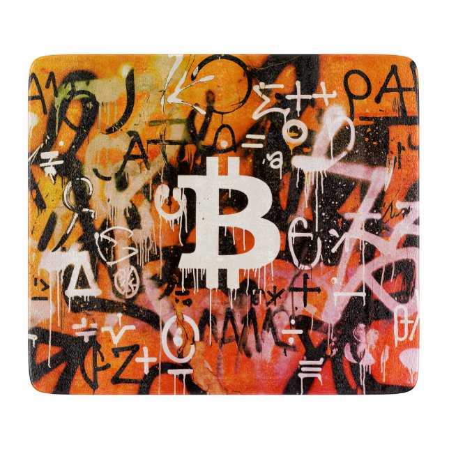 "Bitcoin Graffiti" (stil #3) Gatukonst (Framsidan)