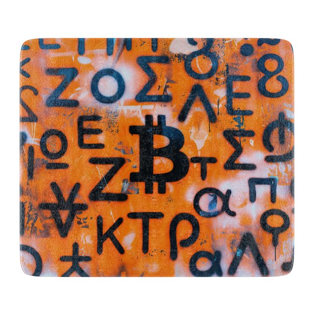 "Bitcoin Graffiti" (stil #5) Gatukonst (Framsidan)