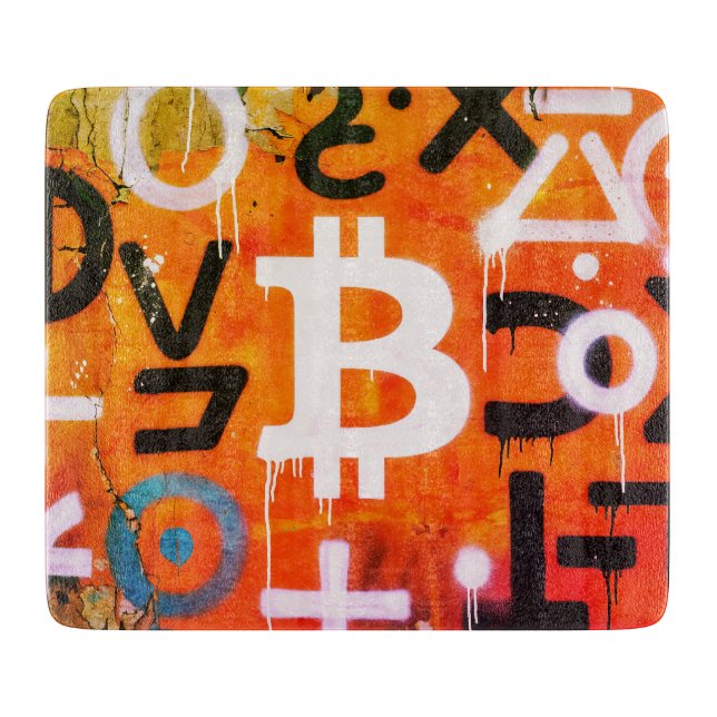 "Bitcoin Graffiti" (stil #6) Gatukonst (Framsidan)
