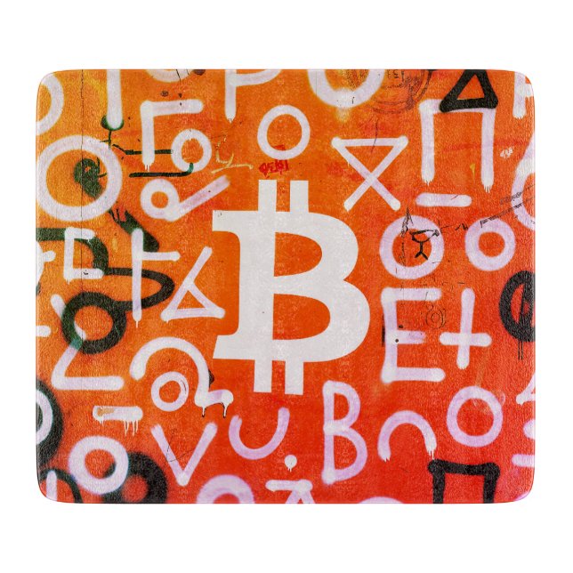 "Bitcoin Graffiti" (stil #7) Gatukonst (Framsidan)