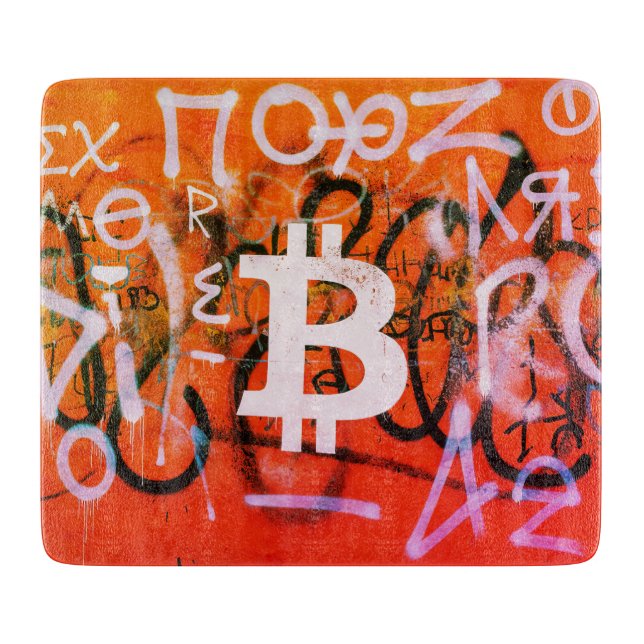 "Bitcoin Graffiti" (stil #9) Gatukonst (Framsidan)