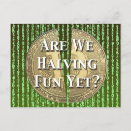 Bitcoin Halving-händelse Vykort