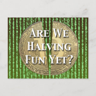 Bitcoin Halving-händelse Vykort