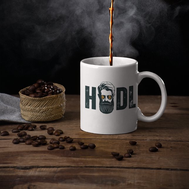 Bitcoin HODL Kaffemugg (Skapare uppladdad)