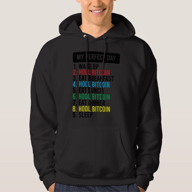 Bitcoin HODL Meme BTC   Idea for a Bitcoiner Hoodie (Framsida)