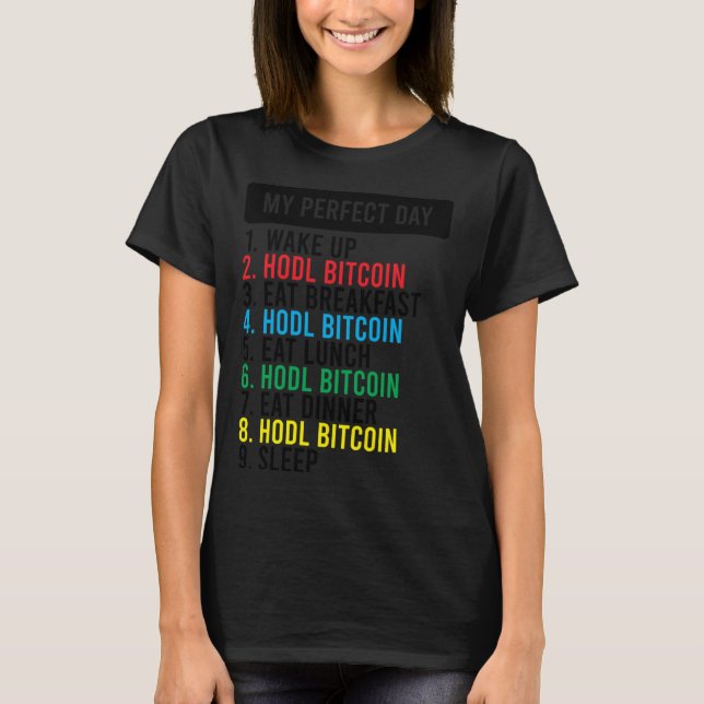 Bitcoin HODL Meme BTC   Idea for a Bitcoiner T Shirt (Framsida)