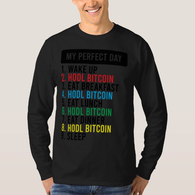 Bitcoin HODL Meme BTC   Idea for a Bitcoiner T Shirt (Framsida)