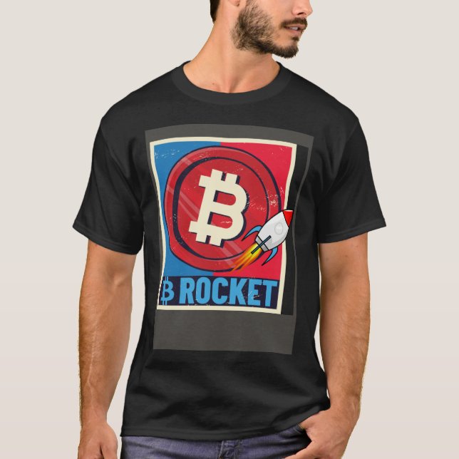 Bitcoin  Hodler Bitcoin Rocket Course Explosion T Shirt (Framsida)