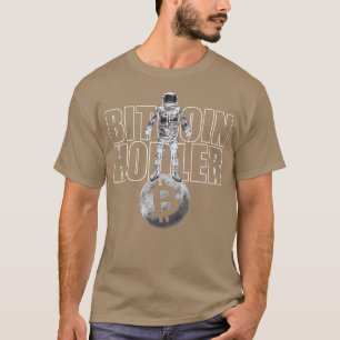 Bitcoin Hodler som kryptoastronaut i kryptounive T Shirt