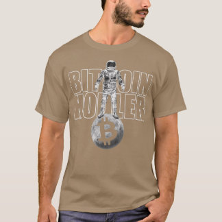 Bitcoin Hodler som kryptoastronaut i kryptounive T Shirt