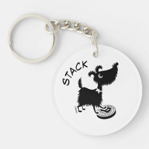 Bitcoin Hundar Stack & Hodl Keychain