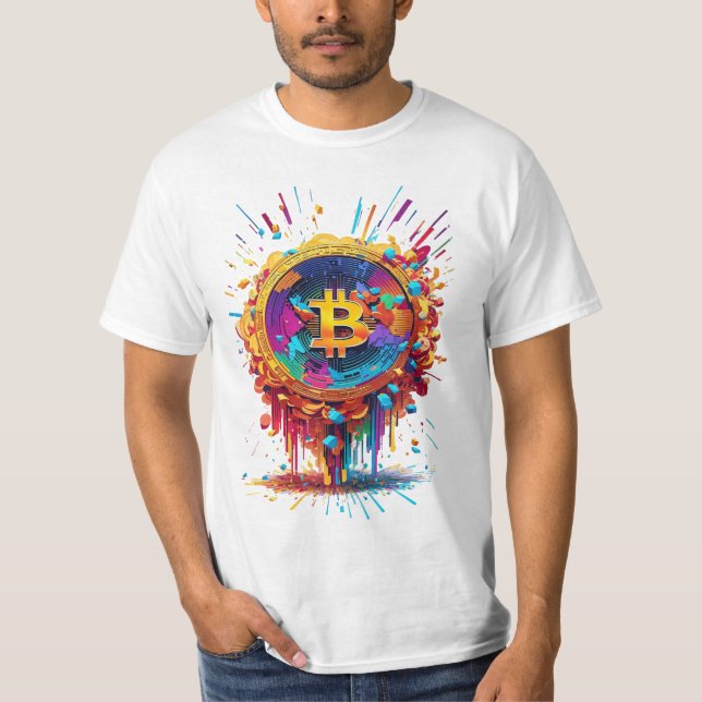 Bitcoin illustration t shirt (Framsida)
