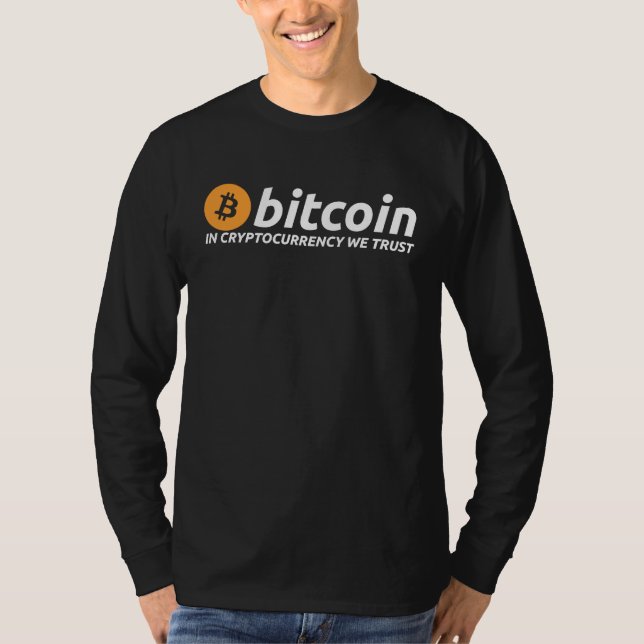 BITCOIN In Cryptocurrency We Trust Crypto Digital  T Shirt (Framsida)