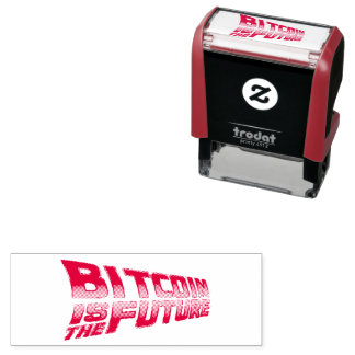Bitcoin is the Future - Stamp / Stempel Självfärgande Stämpel
