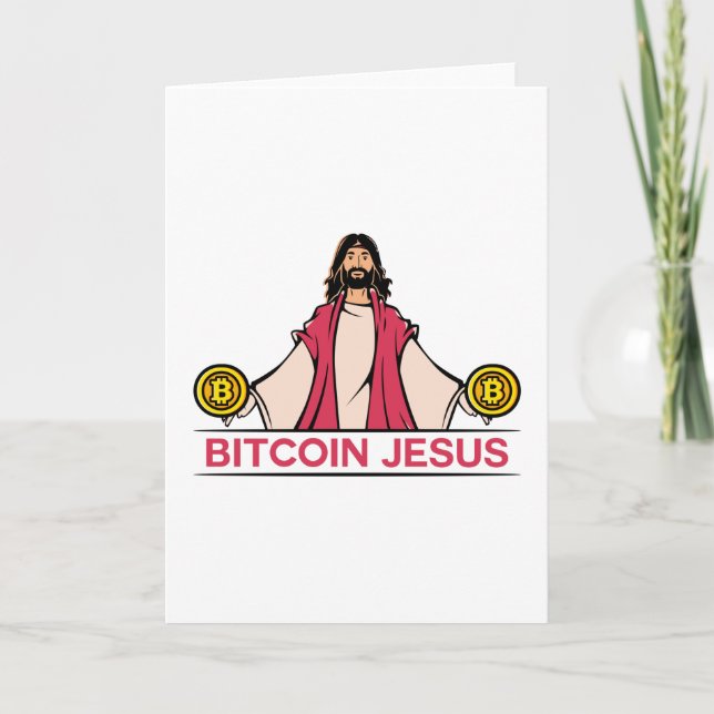 Bitcoin Jesus Kort (Framsida)